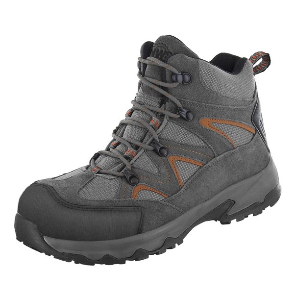 Northside Size 10 Men's Steel Toe Work Boot, Charcoal/Orange 322977M987XX100XXX